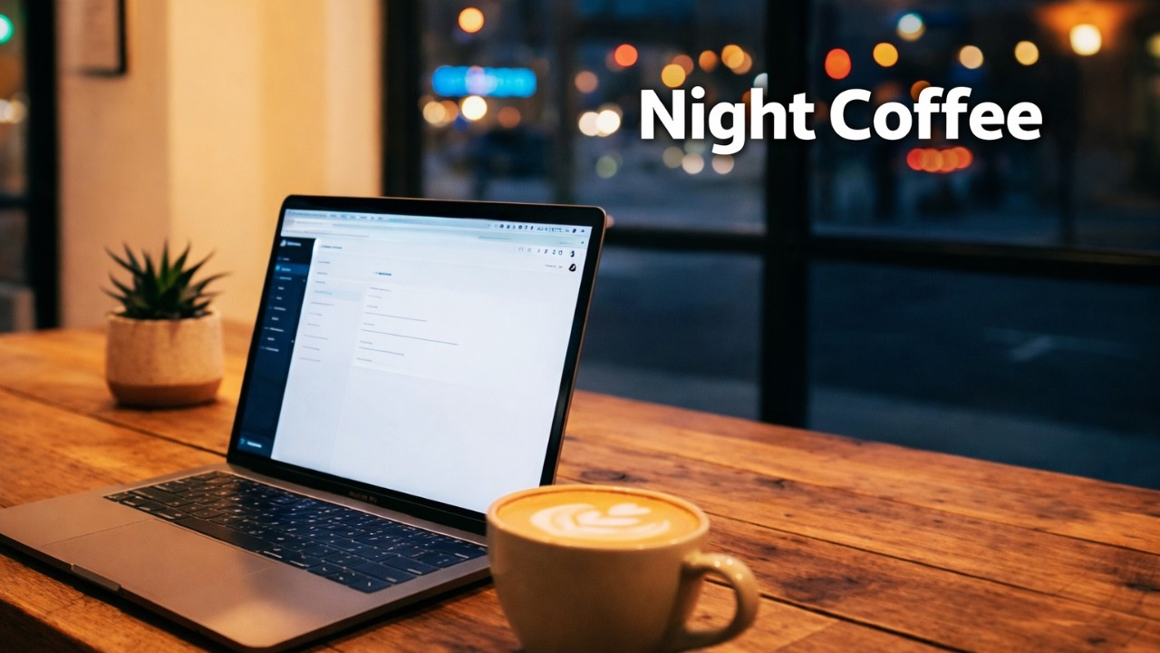 Cozy Late Night Coffee Shop Jazz & R&B | Smooth Focus Music for Studying and Working