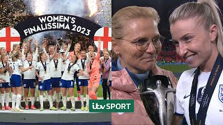 Nobody in this team shies away! - Leah Williamson and England react to #Finalissima win | ITV Sport