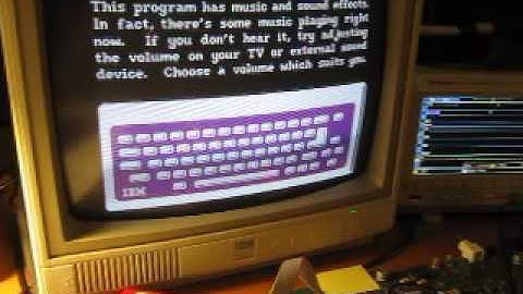 IBM PCjr Minuet running on the MCL86 microsequencer based 8088 FPGA core