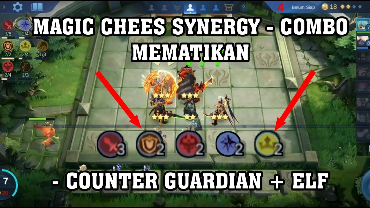 MAGIC CHESS SYNERGY - COMBO MEMATIKAN - COUNTER GUARDIAN + ELF | Mobile Legends Bang Bang Indonesia
