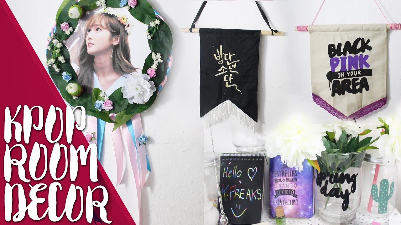 DIY Kpop Spring Room Decor |K-freak| 봄날, BTS, BLACK PINK ...