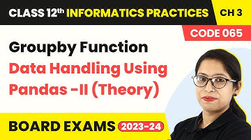 Groupby Function-Data Handling Using Pandas -II (Theory) | Class 12 Informatics Practices Ch 3