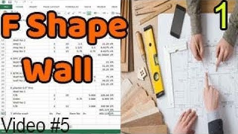 Quantity Surveying Tutorials - F Shape Wall Quantity Part 1 - #3D_House
