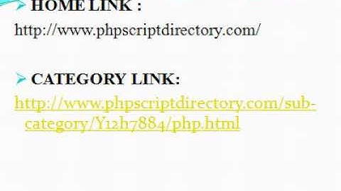 PHP Script Directory