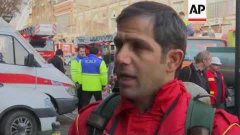 High-rise tower on fire in Tehran collapses