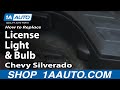 How to Replace License Plate Light Lens 1999-2013 Chevy Silverado