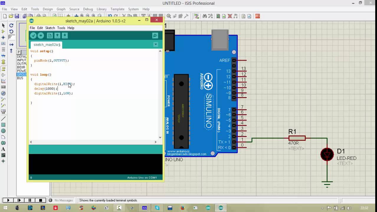 Mini tutoria de simulação arduino proteus - YouTube