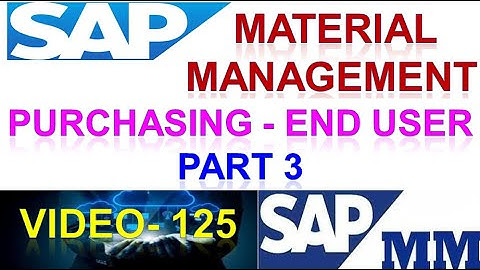 How to Configure purchasing end user Material Management | purchasing end user Sap | DK TECHNOLOGIES