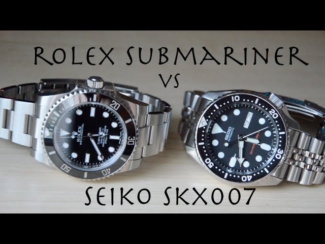 Rolex Submariner VS Seiko SKX007 - YouTube