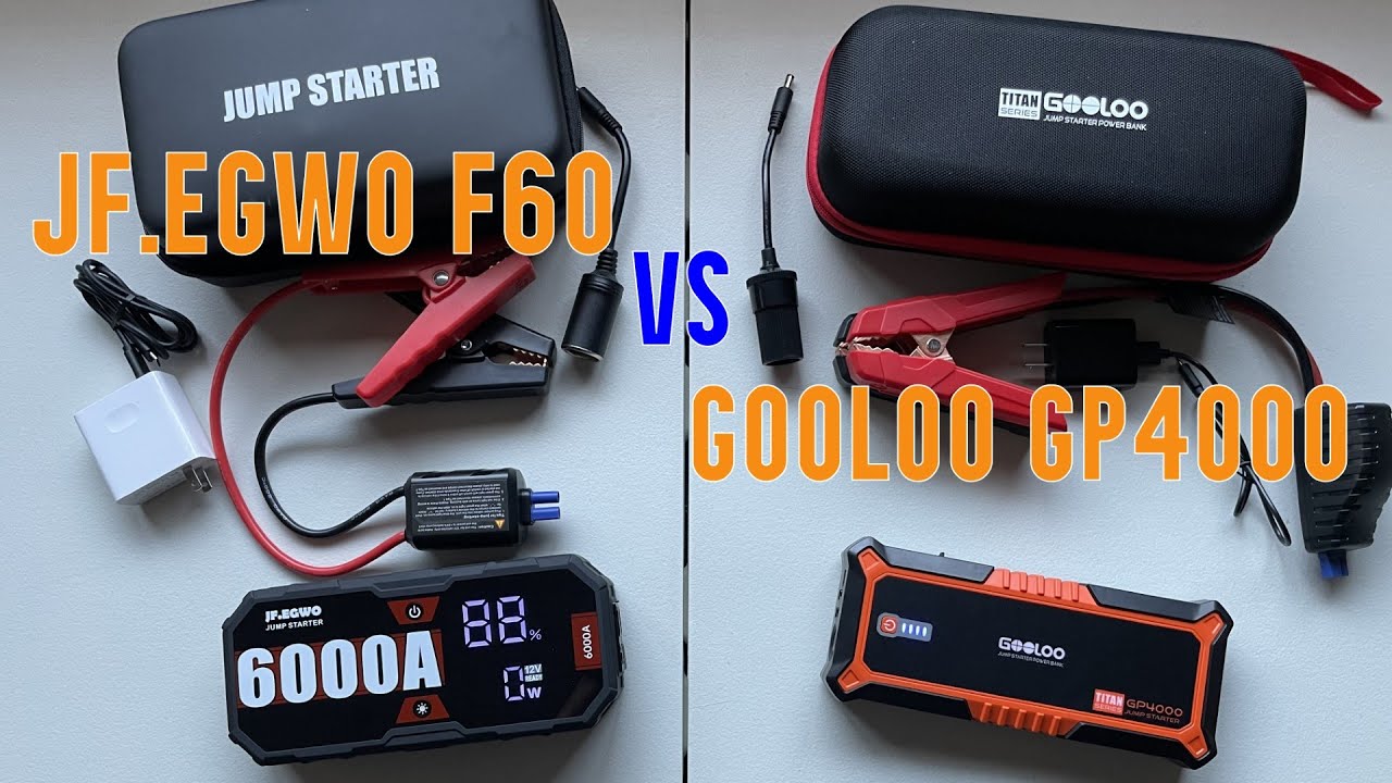 Best Car Jump Starter? JF.EGWO 6000A vs Gooloo GP4000 