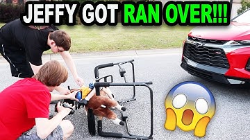 😱 JEFFY GOT RAN OVER!!! 😱 *BTS*
