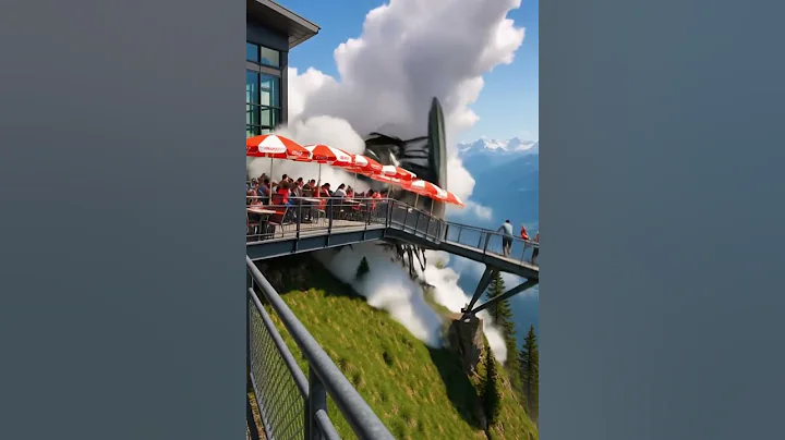 Glass Bridge Collapses With Crowd On Top! 🌉😱#shorts
