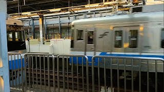 ♯349  福岡市地下鉄空港線1000N系 普通姪浜行き姪浜駅到着・1000N系普通福岡空港行き発車 Subway-Kuko(Airport) Line series1000N