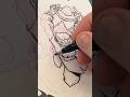 Inking a sketch cover for D’Orc no. 1