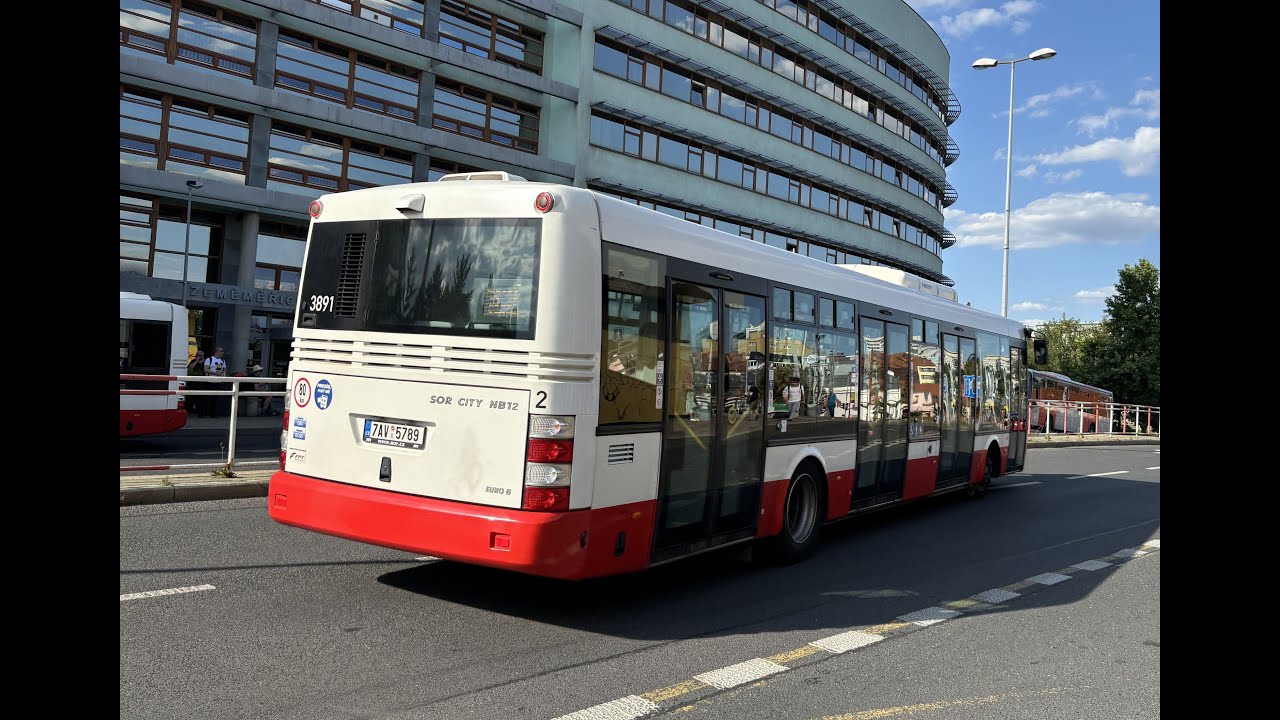 SOR NB12 #3891 DP Praha linia 169 kierunek Kobylisy