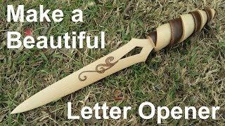 Hello again! In this video I show you how to make a super simple letter opener using only a utility knife, a hand saw, a piece of ...