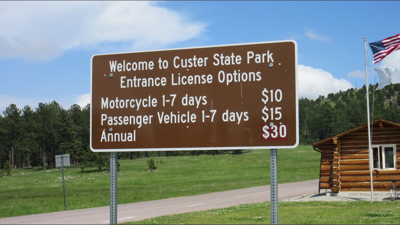 USA South Dakota mit der Harley Davidson durch den Custer State Park