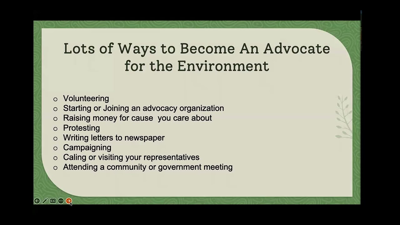 How to become an advocate for the Environment ? by Nukila Evanty