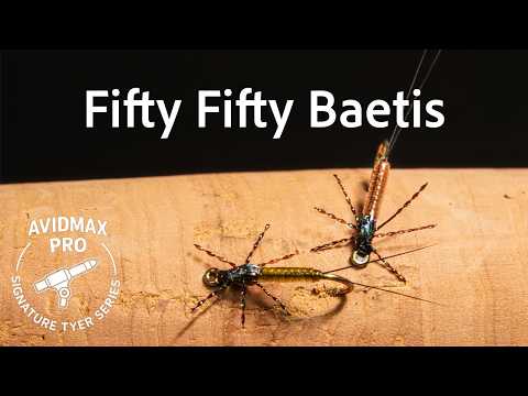 How to Tie the Fifty Fifty Baetis fly tying video