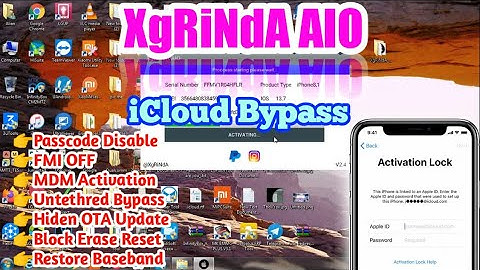 XgRiNdA AIO 2.4 Bypass iCloud iPhone 6s iOS 13.7 successful 100% | Support iPhone 6s to iPhone X
