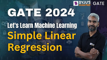 GATE 2024 | Computer Science | Machine Learning | Simple Linear Regression | BYJU