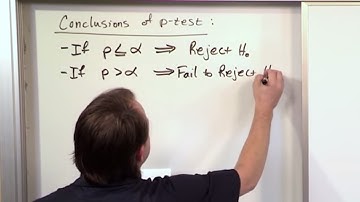 Lesson 5 - Using P-values To Make Decisions