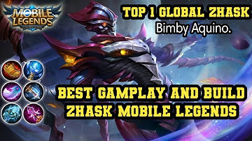 Top 1 Global Zhask Mobile Legends Best Gameplay And Build 2019