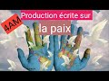 Production écrite Sur La Paix 4am وضعية ادماجية حول السلام