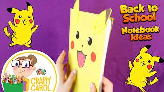 4 Notebook Decor Ideas for Back to School  Arts & Crafts w/ Crafty Carol for kids
