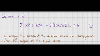 What do we want from the output of quantum compression intuitively