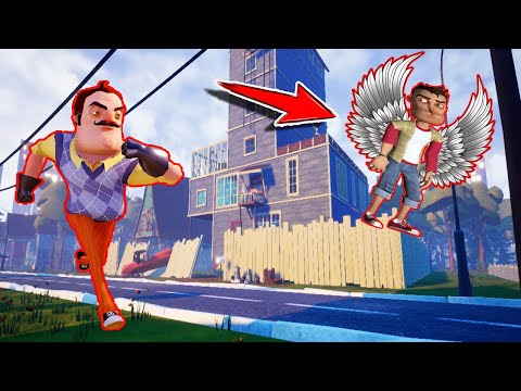 UÇMA İKSİRİ İLE WİLSON AMCAYI DELİRTTİK 😂 Hello Neighbor Uçma Modu