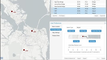 Quick Guide to HURREVAC: Points of interest