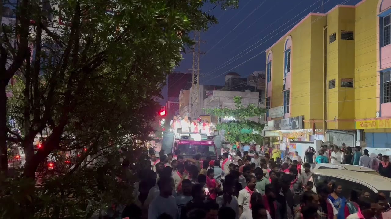 Former minister and MLA Harish Rao participated in the election campaign rally along with former min