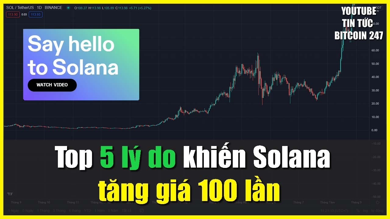 Top 5 lý do khiến Solana tăng giá 100 lần trong năm 2021