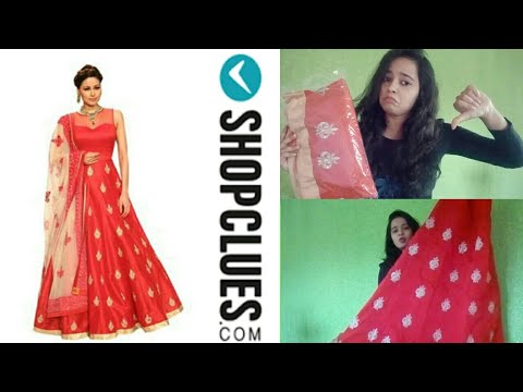 shopclues long gowns