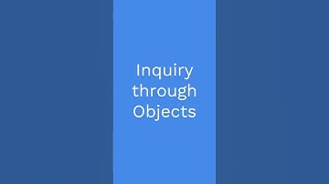 Inquiry through objects #centa #education #teacher #teaching #teach #shorts