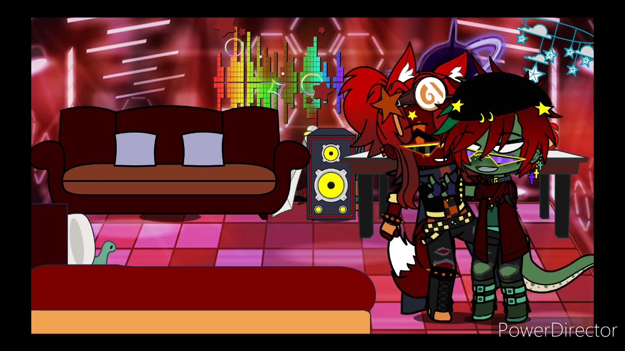 Glamrock Foxy and Monty moment| My AU| Read Description for context