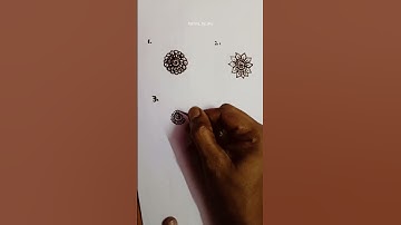 7 day flower design series (day 1)| mehndi #shorts #shortsfeed #trending