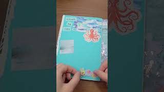 Under the Sea Interactive Journal Spread#Underthesea #journal #Disney #junkjournal #blue