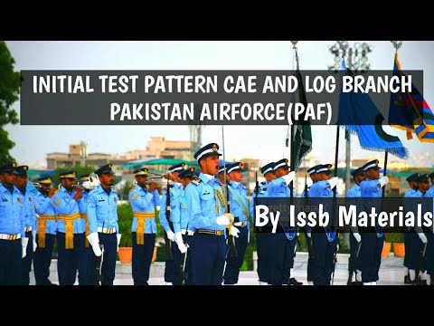 Initial Test Pattern of CAE and Logistics Branch of Pakistan AIrforce ...