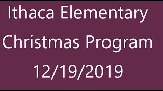 Ithaca Elementary program 2019