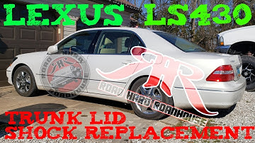 2001-2006 LEXUS LS430 TRUNK STRUT / SHOCK REPLACEMENT