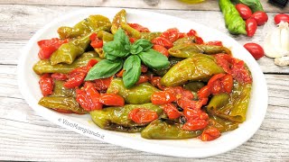 Friggitelli E Pomodorini In Padella, Deliziosi