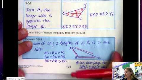 5.5 Inequalities in One Triangle