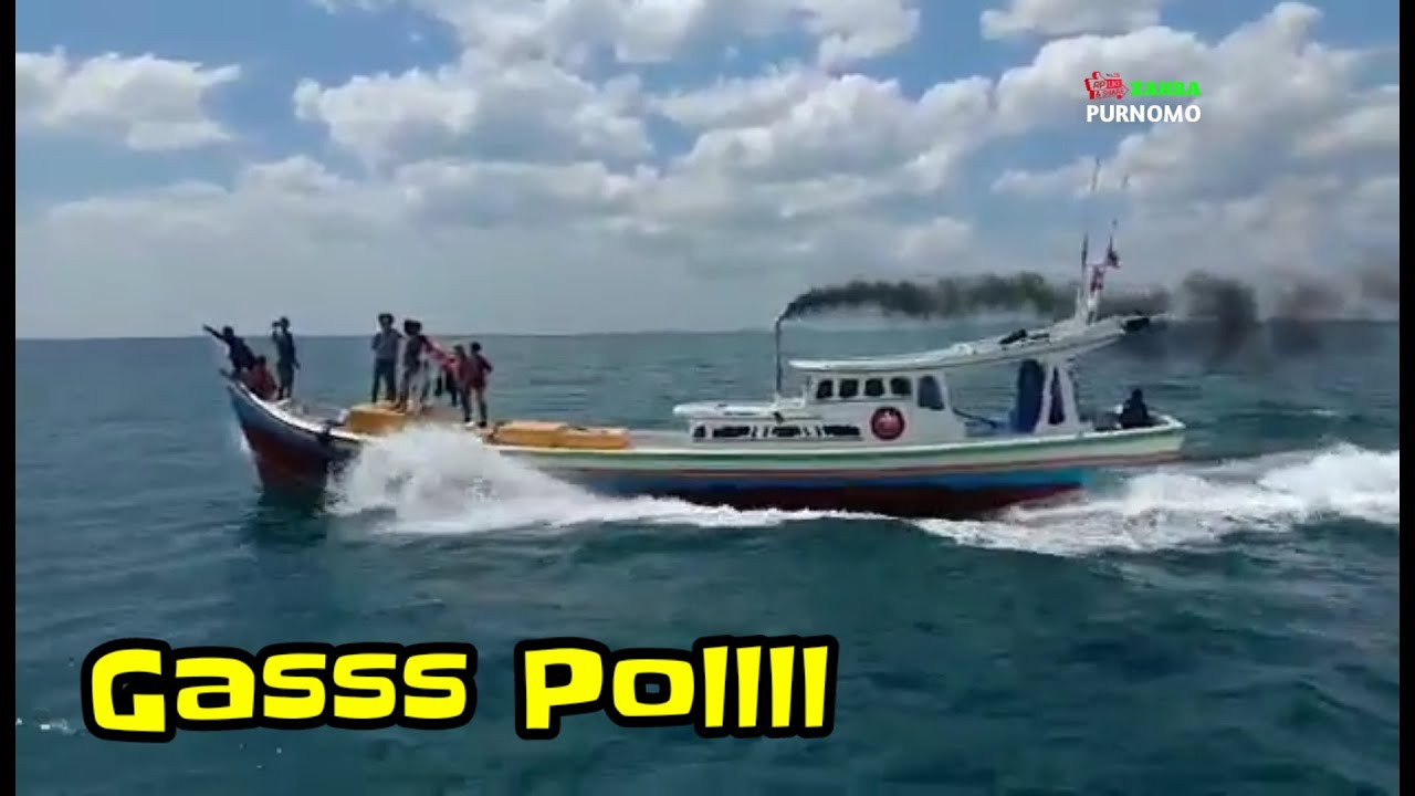 Drag Prahu Mesin Mobil  6D 14 Di Laut Bangka.Prahu Nelayan Bangka Belitung