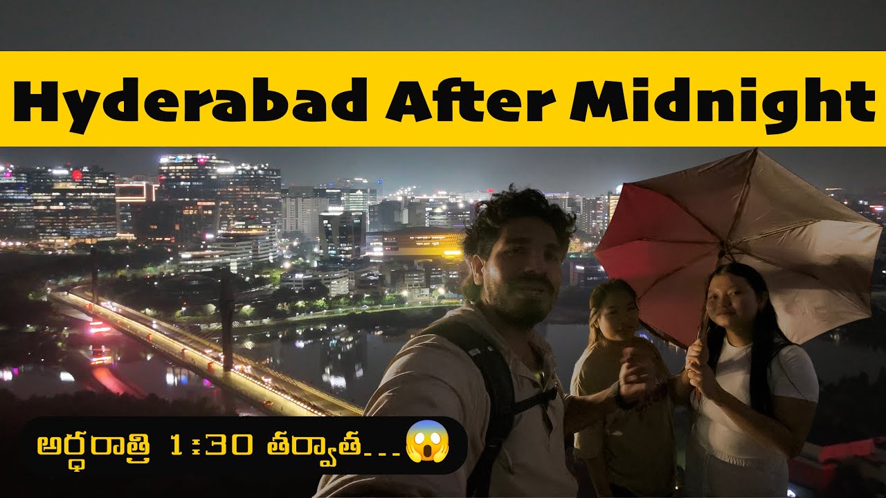 Midnight🌙 to Sunrise☀️ : Hyderabad Uncovered 🛵🌉