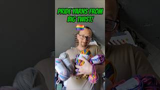 CHECK OUT MY PRIDE YARN STASH FROM BIG TWIST! #crochet #yarn #pridemonth #shorts