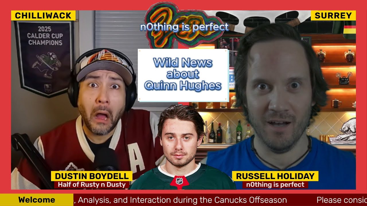 WILD News about QUINN HUGHES | Rusty 'n Dusty Sideshow | Reaction