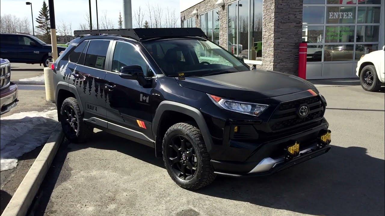 Lifted 2021 Toyota RAV4 Trail Edition on 245/60R18 Tires - YouTube