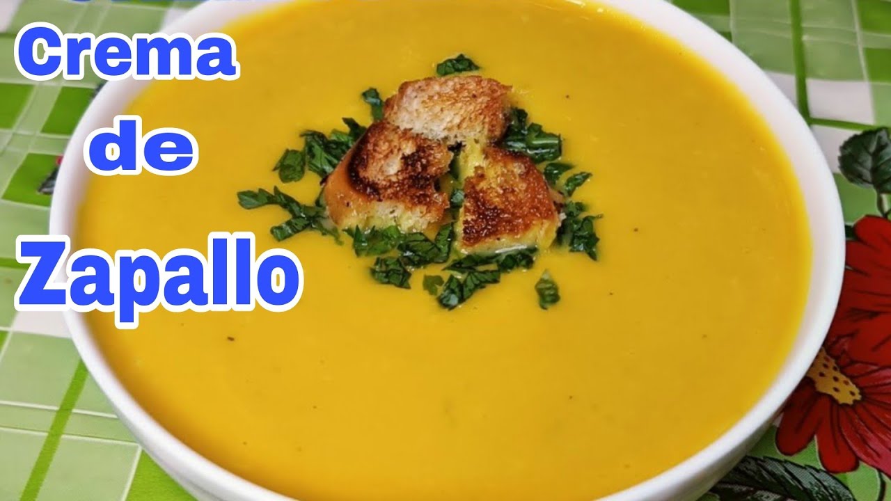 🔴  CREMA de ZAPALLO  DELICIOSO y NUTRITIVO 😋 receta fácil y rápida de hacer ✅  SOPA DE ZAPALLO
